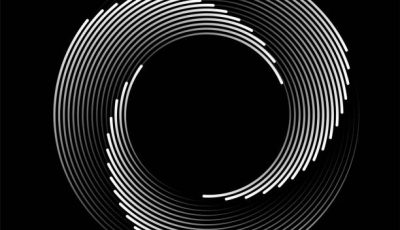 abstract black and white vector illustration radial stripe gradient turning rays pattern